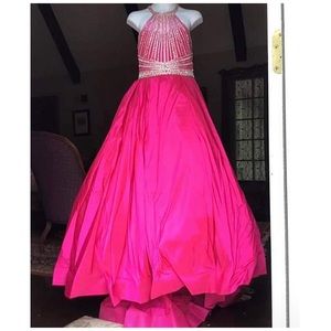 Rachel Allan Fushia Gown